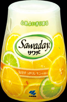 小林製薬  サワデー　気分すっきりレモンの香り  １４０ｇ×24個【送料無料】【消臭剤】【芳香剤】