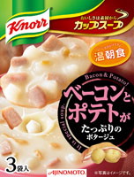 味の素 ベーコンとポテトのポタージュ３袋 ×60個【送料無料】