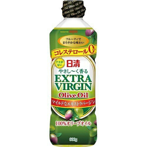 日清オイリオ　やさし〜く香るエキストラバージンオリーブオイル　600g　PET×10個