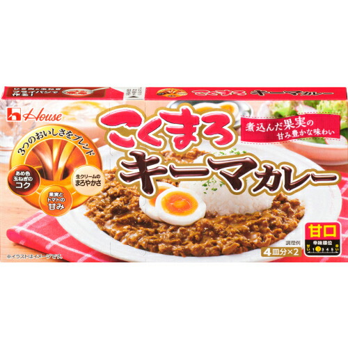 ハウス　こくまろキーマカレー甘口　１４８ｇ×３０個