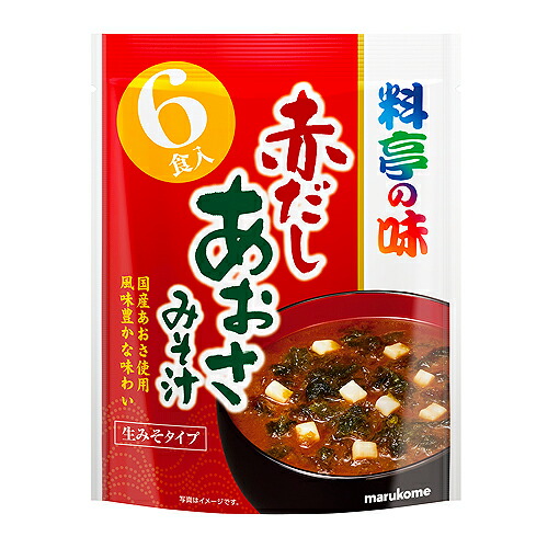 マルコメ  お徳用 料亭の味 赤だしあおさ 6食入 ×14個（2セット） /赤だし /徳用料亭の味シリーズ 5,142円