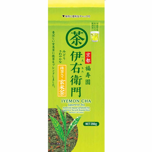 宇治の露　伊右衛門 抹茶入り玄米茶 200g袋×12個【送料無料】の通販は 4,846円