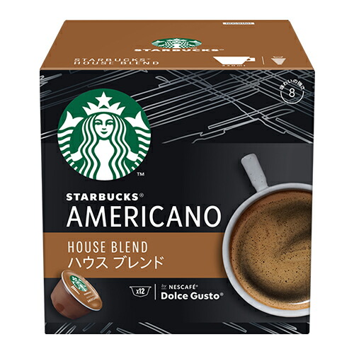 ネスレ　スターバックス ハウス ブレンド ネスカフェ ドルチェ グスト 専用カプセル（12P）×6個