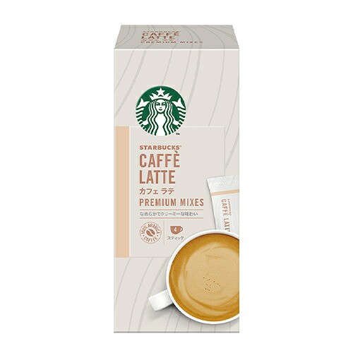 ネスレ　スターバックス　プレミアムミックス　カフェラテ（4本入り）×24個の通販は