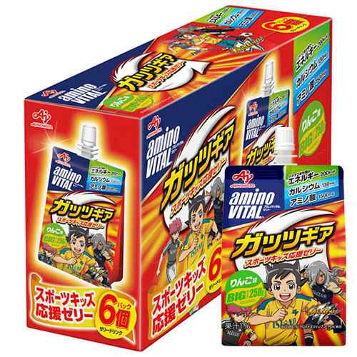 AJINOMOTO　アミノバイタル  ゼリードリンク ガッツギア　りんご味（250g × 6個入 × 4個）× 2ケース（48個）の通販は