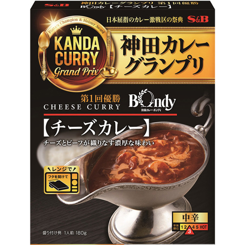 ヱスビー食品 S＆B 神田カレーグランプリ 欧風カレーボンディ チーズカレー 180g×20個 レトルトカレー/カレールウ/レトルト食品/常備食/備蓄食料/防災/エスビー