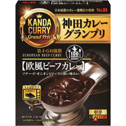 ヱスビー食品 S＆B 神田カレーグランプリ 100時間カレーB&R　欧風ビーフカレー 180g×20個 レトルトカレー/カレールウ/レトルト食品/常備食/備蓄食料/防災/エスビー 5,194円