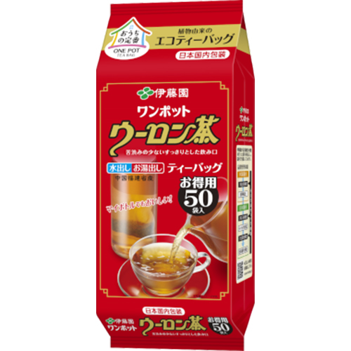 伊藤園 ワンポットエコティーバッグ ウーロン茶  50袋入 ×10個 ×2ケース　【送料無料】