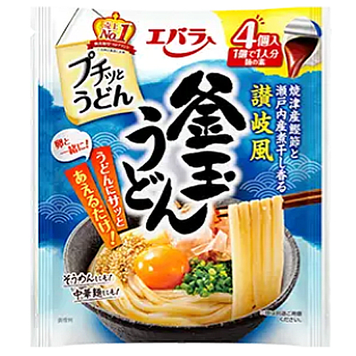 エバラ食品 プチッとうどん 釜玉うどん 92g（23ｇ×4個）×12個×2セット　つゆ/めんつゆ/調味料/たれ/時短料理/プチッと調味料