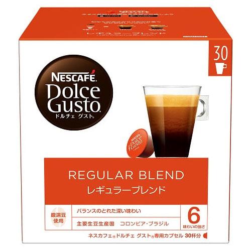 ネスレ日本　ネスカフェ ドルチェ グスト 専用カプセル レギュラーブレンド（30杯分）×3個×2セット