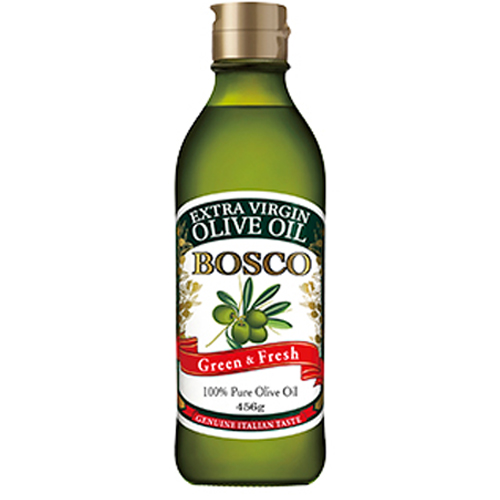 日清オイリオ BOSCO エキストラバージンオリーブオイル 456g 瓶×12個　【送料無料】 ボスコ/食用オリーブ油