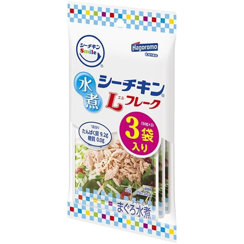 はごろもフーズ　シーチキンSmile 水煮Lフレーク　50g×3袋×16個×2セット　缶詰/ツナ/まぐろ水煮/常備食/保存食/防災/備蓄/キャンプ/料理/魚の水煮/ 8,930円