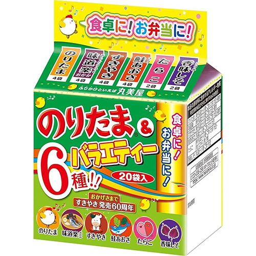 丸美屋　のりたま&バラエティーミニパック 6種類　45ｇ（20袋入）×60個