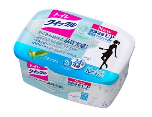 花王 トイレクイックル　容器入 １０枚×24個【送料無料】【住居用洗剤】【お掃除】