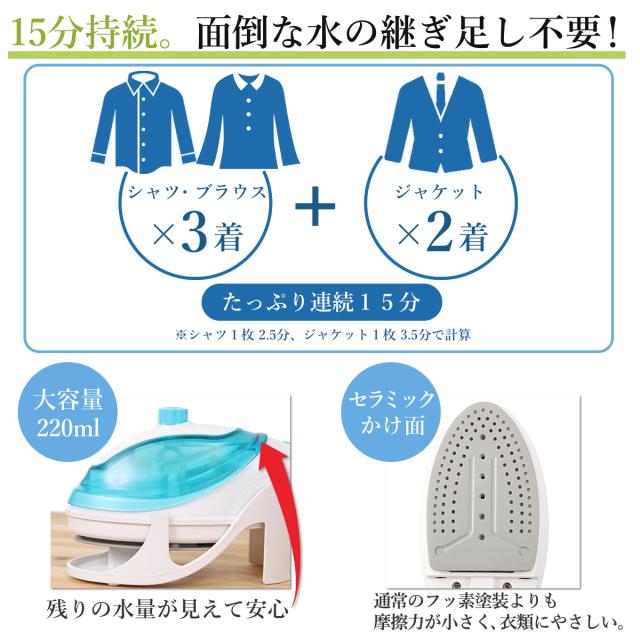 クーポン有】 はさめる スチームアイロン ハンガーにかけたまま