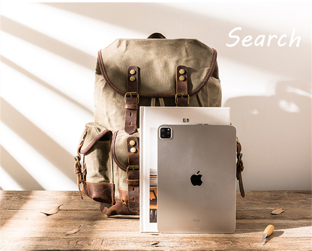 レトロ リュックサック メンズ Search 本革 肩掛け鞄 蝋引き 厚手牛革