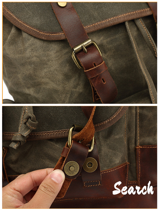 レトロ リュックサック メンズ Search 本革 肩掛け鞄 蝋引き 厚手牛革