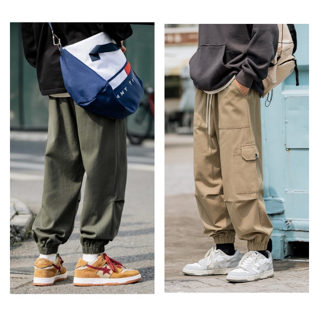 サルエルパンツ 無地 ９ポイントパンツ ２色 サルエルパンツ ワイドパンツ パンツ メンズ ジョガーパンツ