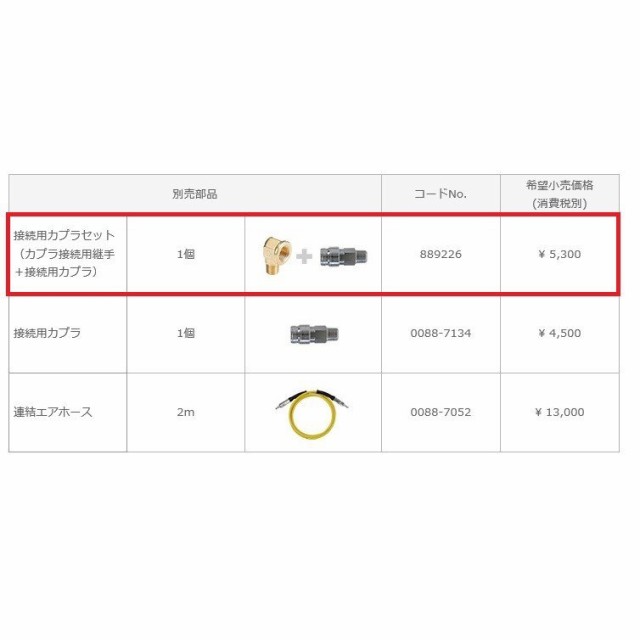 セール HiKOKI ハイコーキ 旧日立工機 接続用カプラセット カプラ接続