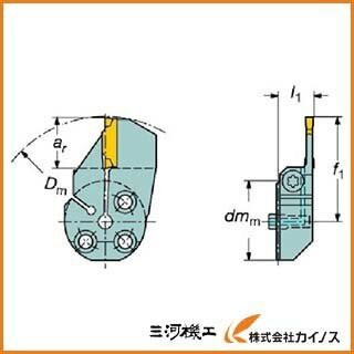 【送料無料】 サンドビック コロターンSL コロカット1・2用端面溝入れブレード 570-32L123J18B085B 57032L123J18B085B