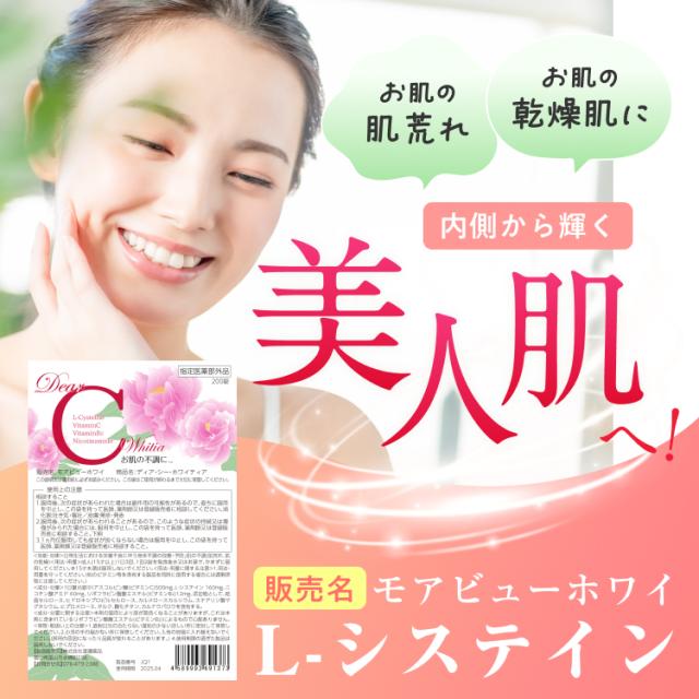 【指定医薬部外品】L-システイン ビタミン 肌荒れ 肌の乾燥 効く ディアシーホワイティア 180錠 12袋 1年分 (販売名:モアビューホワイ) 富山の製薬会社 渡邊薬品 自社国内製造 Made in Japan_1