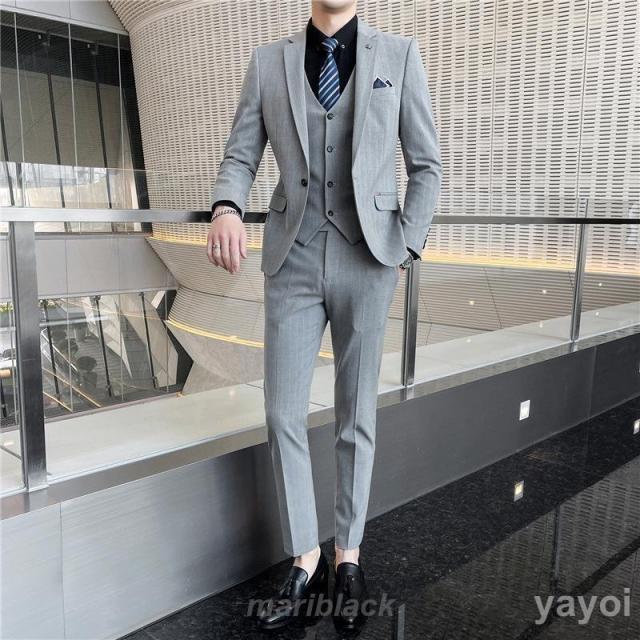 スリーピース メンズ ビジネススーツ おしゃれ 3ピース 結婚式 カジュアルスーツ フォーマルスーツ 3点セット 二次会 新生活 着痩せ スーツセット パーティー ビジネススーツ メンズ 3ピーススーツ スリーピーススーツ チェック柄