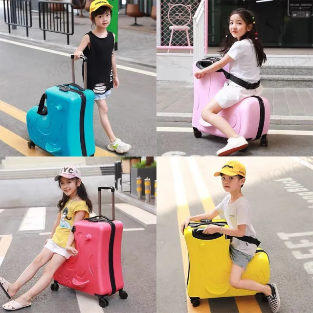 超人気☆子供が乗れるキャリーケース スーツケース ピンク 24インチ 多