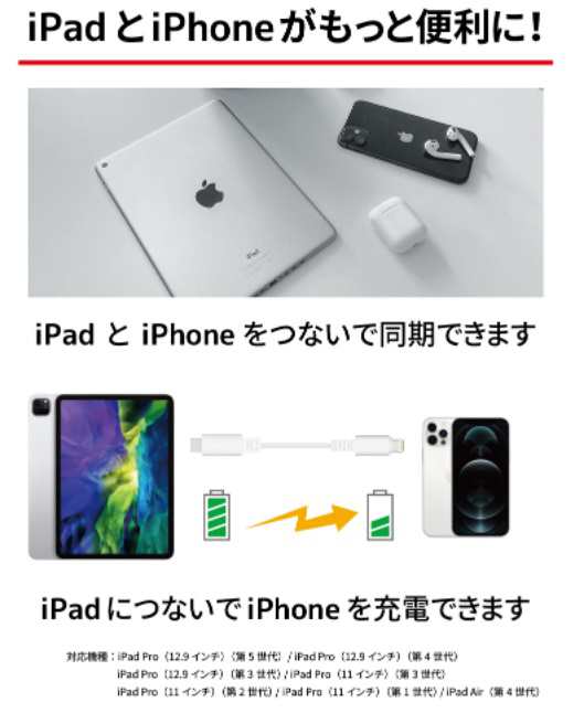 送料無料 ライトニングケーブル USB Type C iPhone Lightning 充電