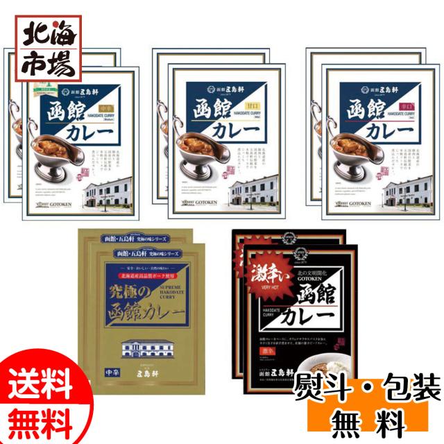 五島軒函館カレーシリーズ10箱セット SGR-44 送料無料 北海道ギフト 贈り物 お返し 誕生日 内祝 卒業 入学 お祝い 御礼 ホワイトデー プレゼント