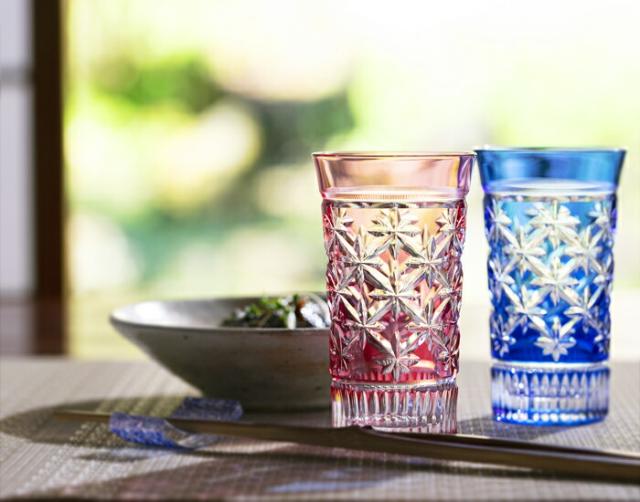 カガミクリスタル KAGAMI CRYSTAL TPS587-2951-AB 江戸切子 ペアスリム