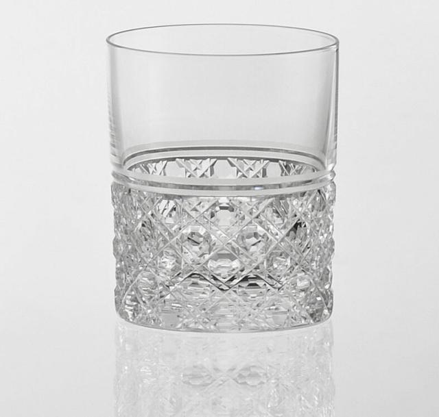 カガミクリスタル KAGAMI CRYSTAL T444-1 ロックグラス 江戸切子 八角籠目 紋 240cc 木箱入りの通販は
