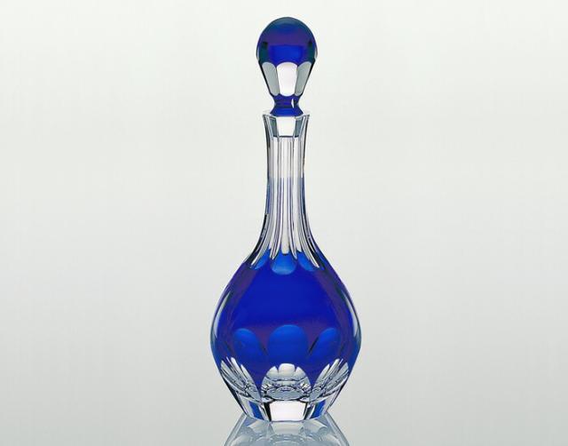 カガミクリスタル KAGAMI CRYSTAL B210-72-CCB ロイヤルブルー ワインデキャンター 化粧箱入りの通販は