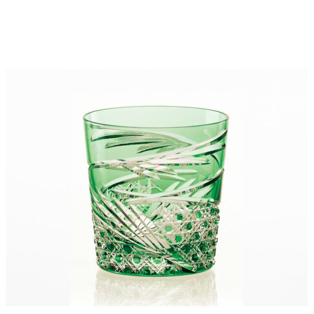 KAGAMI CRYSTAL 月間カップ Kagami Crystal Whisky Glass - Ogiku 大菊 (chrysanthemum in