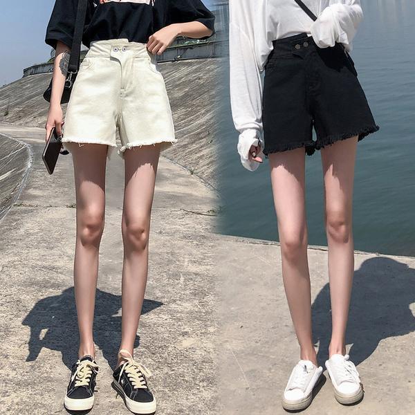 ショートパンツ レディース デニム 短パン ハーフパンツ ショーツ ファッション おしゃれ ボトムス 裾フリンジ 高校生 中学生 女子高生 の通販はau Pay マーケット グーポンズマーケット