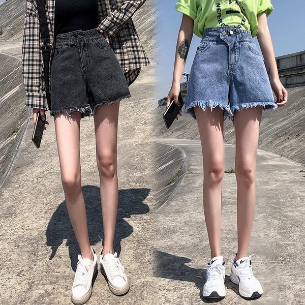 ショートパンツ レディース デニム 短パン ハーフパンツ ショーツ ファッション おしゃれ ボトムス 裾フリンジ 高校生 中学生 女子高生 の通販はau Pay マーケット グーポンズマーケット