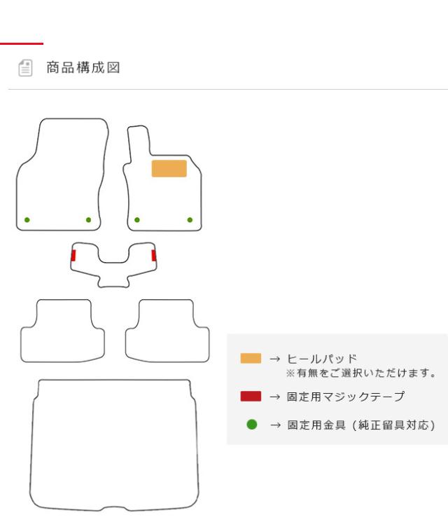 Audi Q2 フロアマット GAC ラゲッジマット LXシリーズ 右ハンドル専用 アウディ 内装 カスタム 車用アクセサリー 車用品_1
