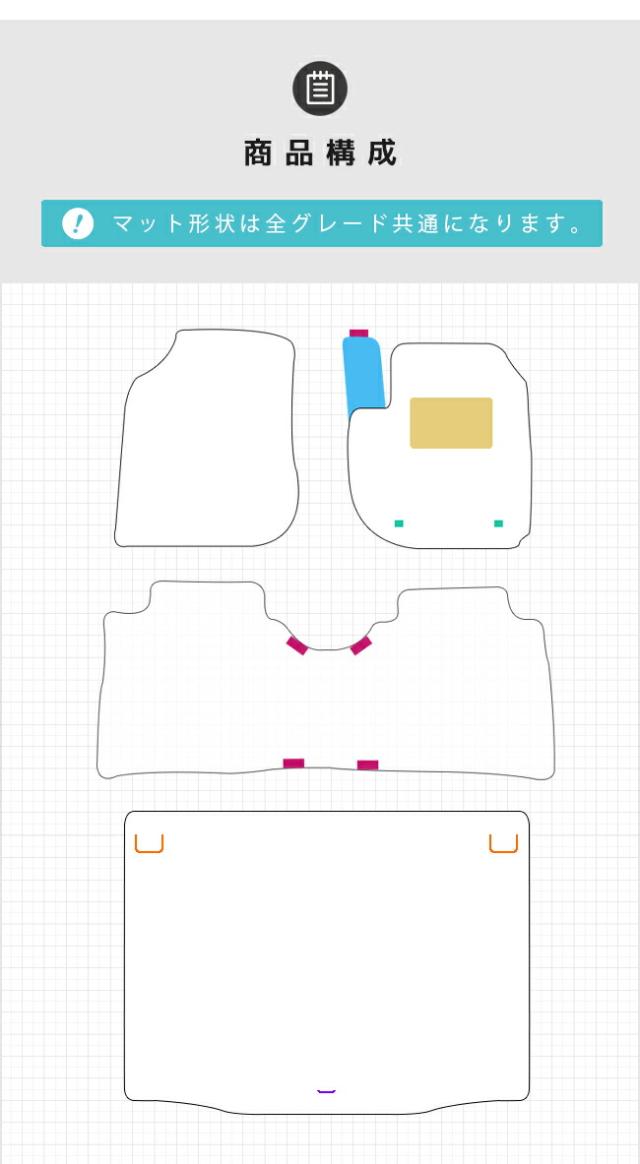 ホンダ ヴェゼル RV系 フロアマット ラゲッジマット LXシリーズ HONDA vezel 専用 ホンダ 車用アクセサリー カーマット 内装 カスタム 車用品 内装パーツ_1