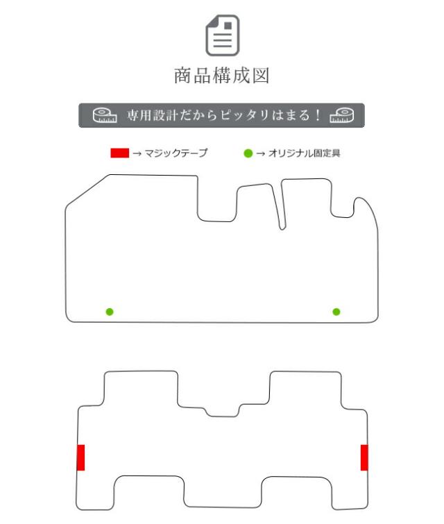 ルークス フロアマット LXマット ML21S 日産 専用 車用アクセサリー  カーマット 内装 カスタム 車用品 内装パーツ ROOX_1