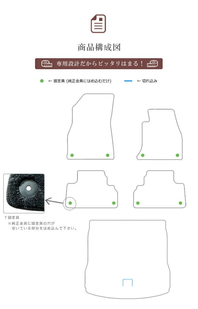 AUDI Q5 フロアマット セット ラゲッジマット FYD 右ハンドル専用 DXマット トランクマット アウディ カーマット カー用品 内装 カスタム_1