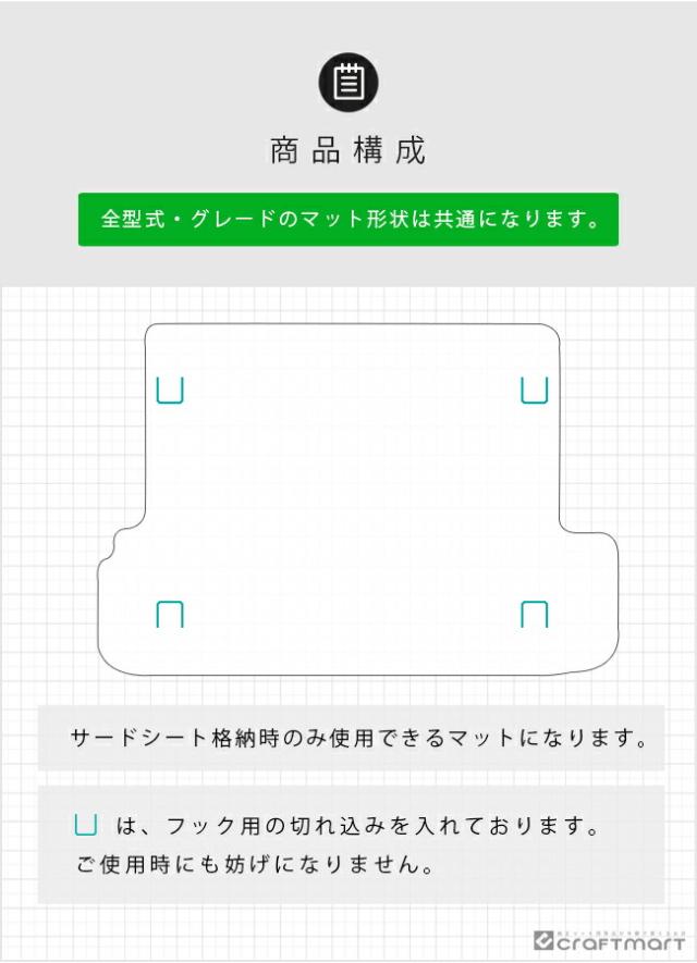 プラド 150系 ラゲッジマット 7人乗り ラバーシリーズ トランクマット ランクル 4WD インテリア 内装カスタム 内装パーツ 安全性能 アウトドア_1