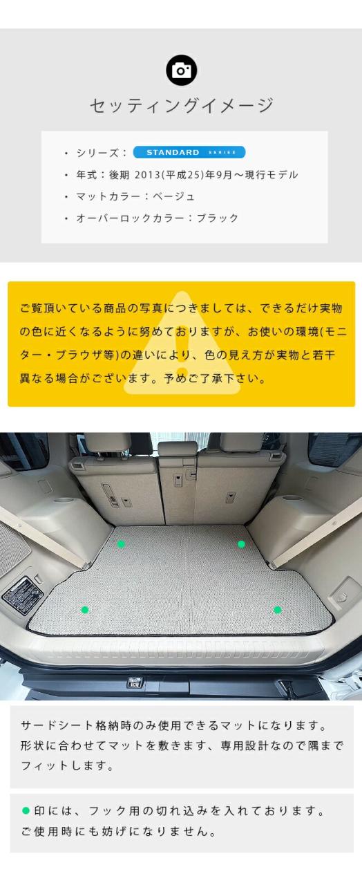 プラド 150系 ラゲッジマット 7人乗り ラバーシリーズ トランクマット ランクル 4WD インテリア 内装カスタム 内装パーツ 安全性能 アウトドア_2