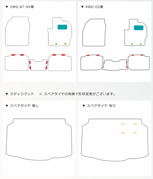 トヨタ ヤリス フロアマット セット STDシリーズ フロアマット ラゲッジマット カーマット カスタム パーツ マット TOYOTA YARIS - 5