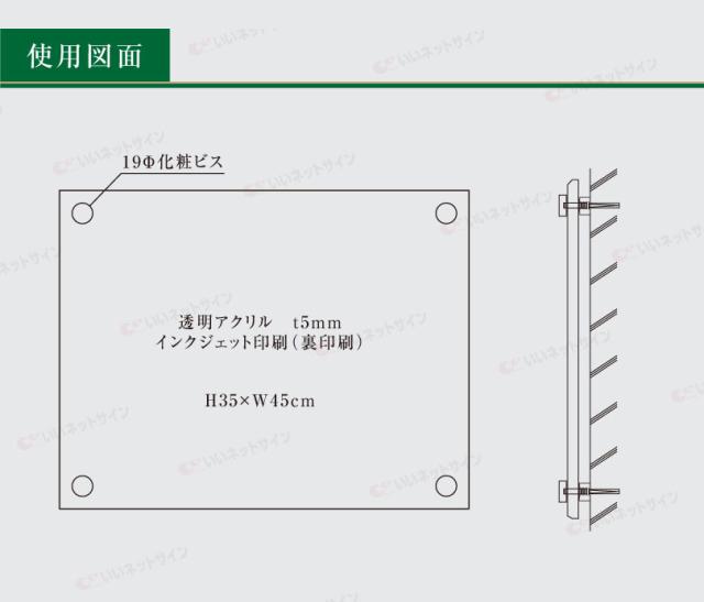 業者票 建設業の許可票 アクリル 萌葱色 H35×W45cm 許可票 建設業許可票 不動産 法定看板 事務所 店舗 ken-acryl-moegi_5
