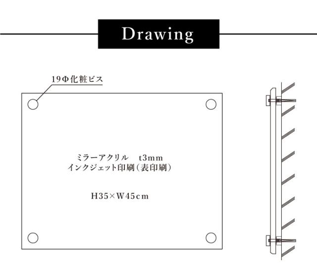 業者票 建設業の許可票 ミラーアクリル 背景ミラータイプ H35×W45cm 許可票 建設業許可票 不動産 法定看板 事務所 店舗 ken-mirror-bg_8