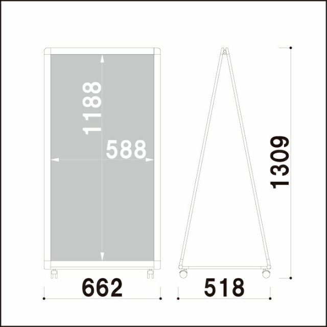 通販 人気】 ▽ 送料無料 Aサイン 屋外 キャスター付き A型サイン A型看板 A看板 a看板 スタンド看板 店舗看板 立て看板 スタン 看板 