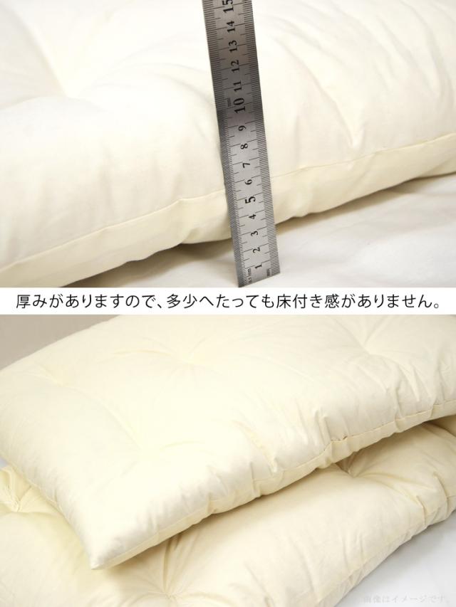 ごろ寝ふとん 本体＋近江の麻 リネンカバーセット 65×185 ごろ寝布団 手作り 綿わた 3.8キロ入り 洗える 専用カバー付き 日本製 ごろ寝布団 セット ごろ寝マット 和布団 座布団 車中泊 トラック 寝台 マット お昼寝布団 180cm 麻 リネン 敷き布団 敷布団_2