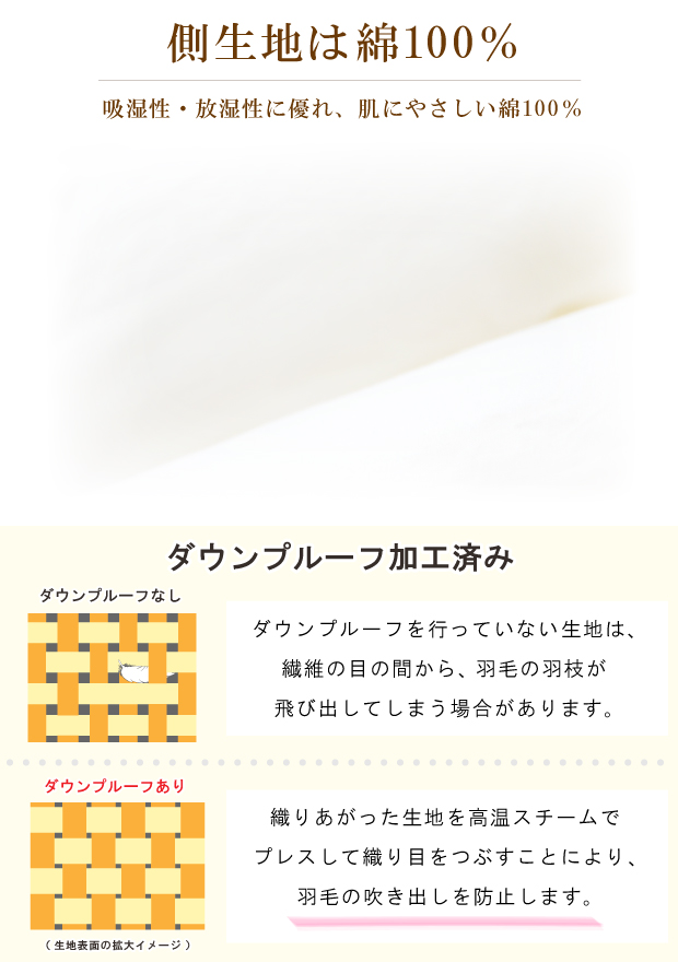 【高品質マザーグース93％】ダウンケット 夏用 羽毛布団 ハンガリー産ホワイトマザーグースダウン93％ 0.7kg入り クイーンロング 210×210cm ロイヤルゴールドラベル DP420以上 綿100％ 日本製 富士山の麓 甲州 羽毛ふとん 肌布団 肌掛け 抗菌防臭加工無料