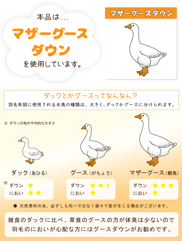 【高品質マザーグース93％】羽毛布団 冬用 ハンガリー産マザーグースダウン93％ ダブルロング DP420 増量 1.8kg ロイヤルゴールド 日本製 80サテン 綿100％ 二層 ツインキルト 掛け布団 羽毛掛け布団 富士山の麓 富士山麓 甲州羽毛布団 抗菌防臭加工無料_3