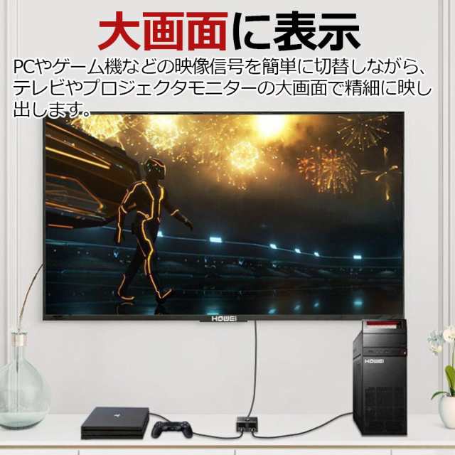 HDMI分配器 双方向 セレクター 4K HDMI切替器 分配器 HDMIセレクター 2入力1出力 1入力2出力 HDMI切り替え 切替器 ゲーム  テレビ パソコの通販はau PAY マーケット - PROZERO