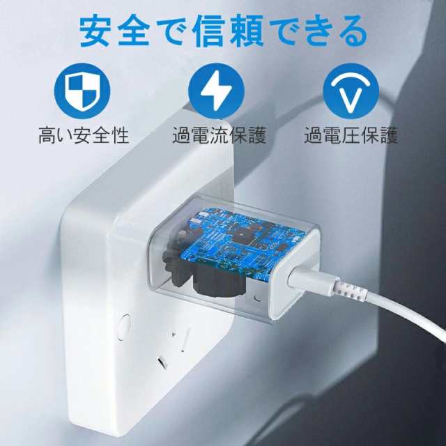 PD 急速充電 充電器セット [iPhone PD急速充電ケーブル＋20W PD USB-C電源アダプター] iphone 充電 ケーブル 1m  1.5m 2m 充電ケーブル の通販はau PAY マーケット PROZERO au PAY マーケット－通販サイト